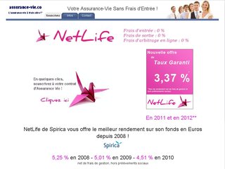 L'assurance vie sans frais d'entrée NetLife