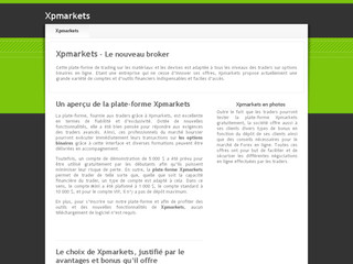 Xpmarkets : courtage en forex