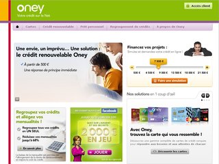 Cartes de crédit Oney