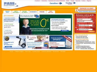 Carrefour banque : services bancaires et assurances  (PASS Services Financiers)